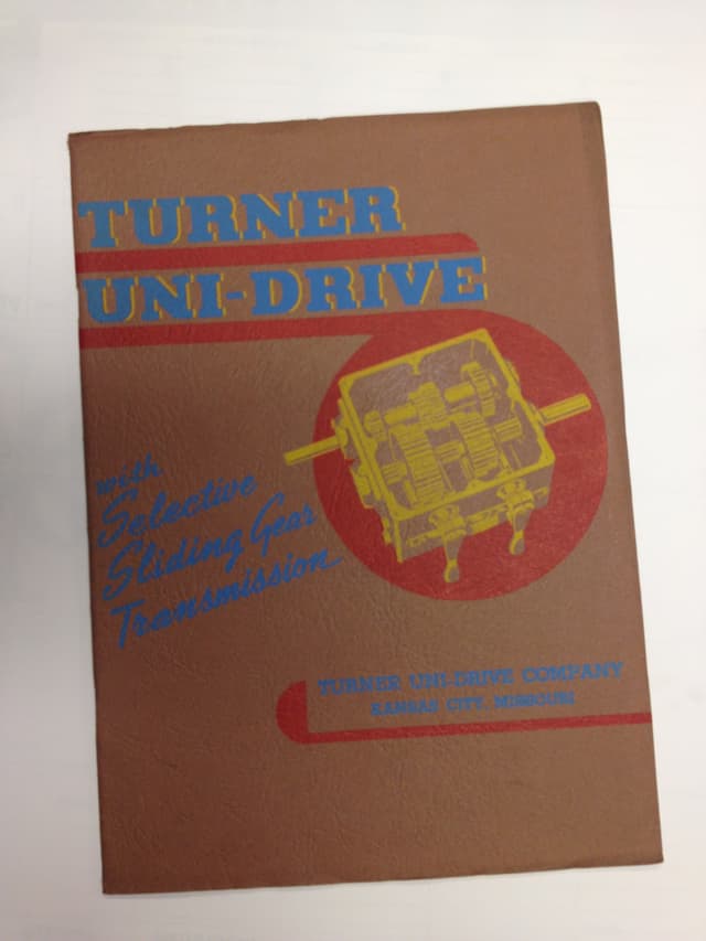 Turner Uni-Drive selective sliding gear transmission catalog