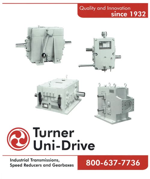 Turner Uni-Drive industrial gearbox and transmission catalog